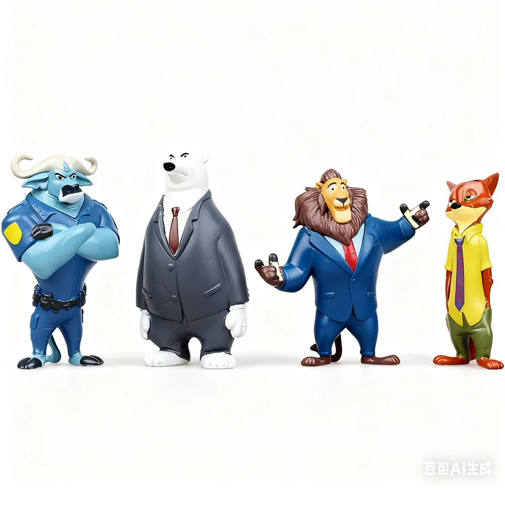 متوفر في المخزون ألعاب شخصيات الحركة المذهلة من Zootopia أرنب جودي هوبس فوكس نيك وايلد مجموعة هدايا للأطفال