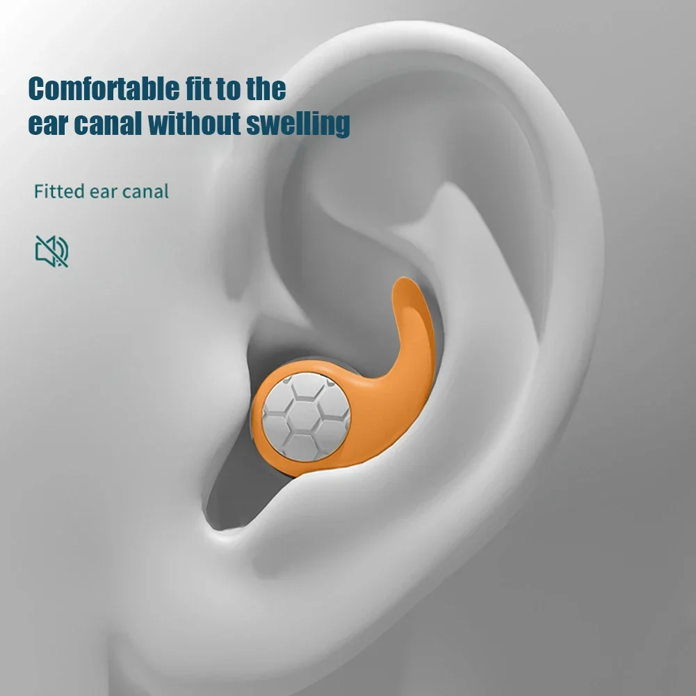 Silicone Sleeping Earplugs Canceling Noise 3 Layers Swimming Ear Plugs Reduction Soundproof Lightweight Swim Pool Accessories