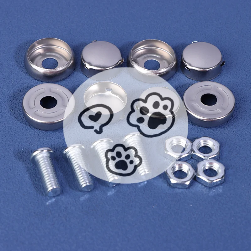 

4/8/16Sets Chrome Anti-theft License Plate Bike Traction Head Extension Screws Car License Alloy Plate Frames Or Covers Bolts