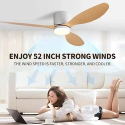 XINGOO Ceiling Fan with LED Light DC motor 42 inch Large Air Volume Remote Control  for Kitchen Bedroom Dining room Patio