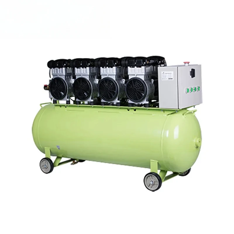 Portable Mini 200L 6400W Oilless Silent Air Compressors for den tal