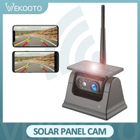 HD Magnetic Solar Wireless WiFi Rear View Backup Camera App Magnetic Base Solar Power and Built-In Battery for RV Car