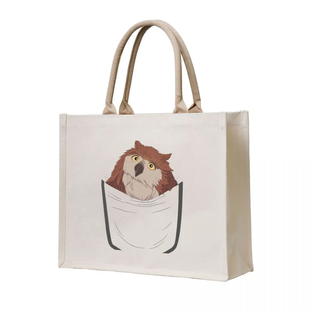 

Pocket Owlbear Tote Bag woman shopping bag Cloth bag Gift Lady