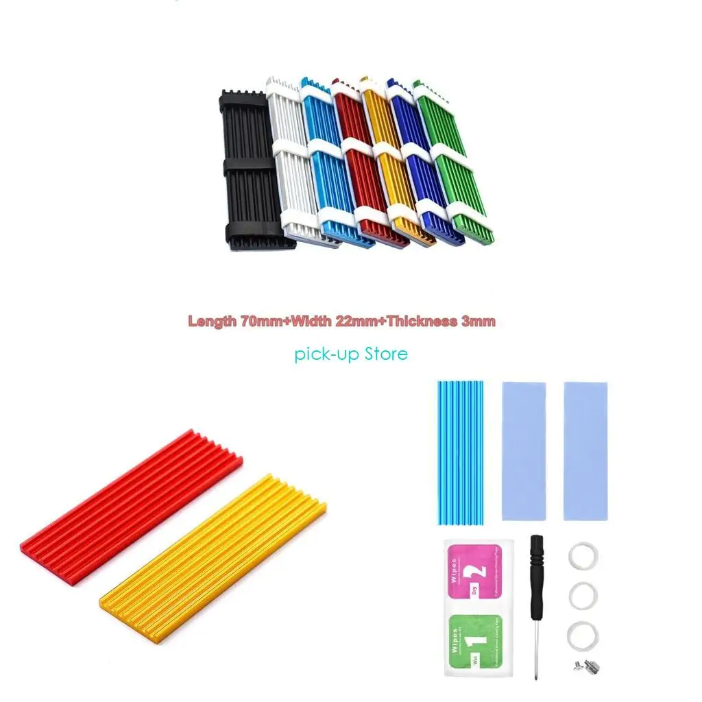 

Q5WA Aluminum for M.2 SSD Hard Drive Radiator HDD Cooling Heatsink for PCIE NVME 2280