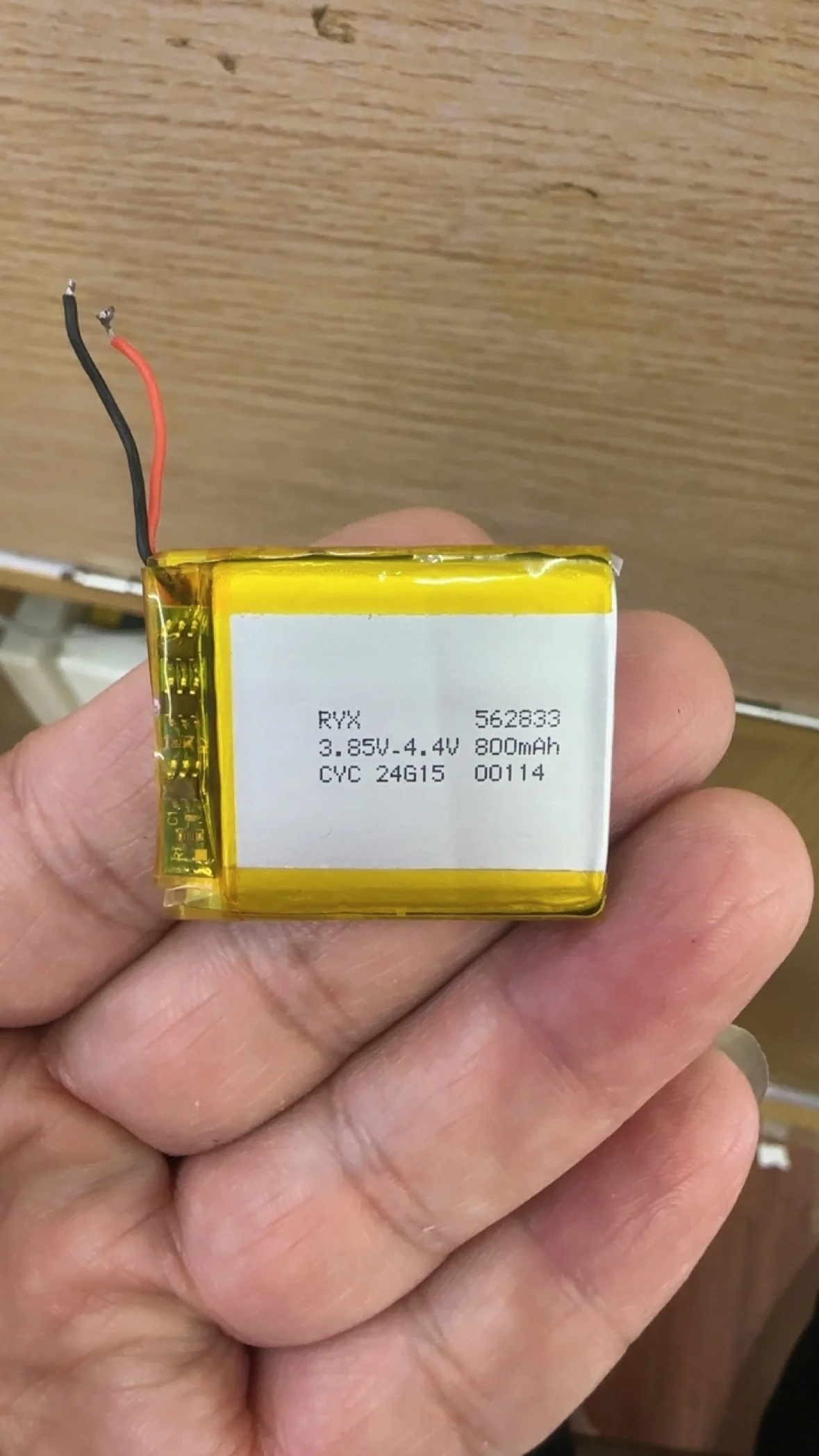 800MAH Polymer Battery 562833 Beauty Device Smartwatch Shaver Sound Pickup Beauty Eye Recording 3.85V Full Capacity