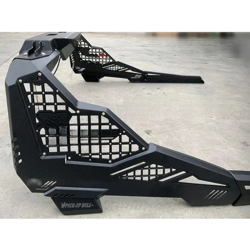 

4WD Double Layer Grid Roll Bars for Hilux Ranger Dmax D40 with nal Reserving Brake Light Universal Truck Bed Rack Roll Bar