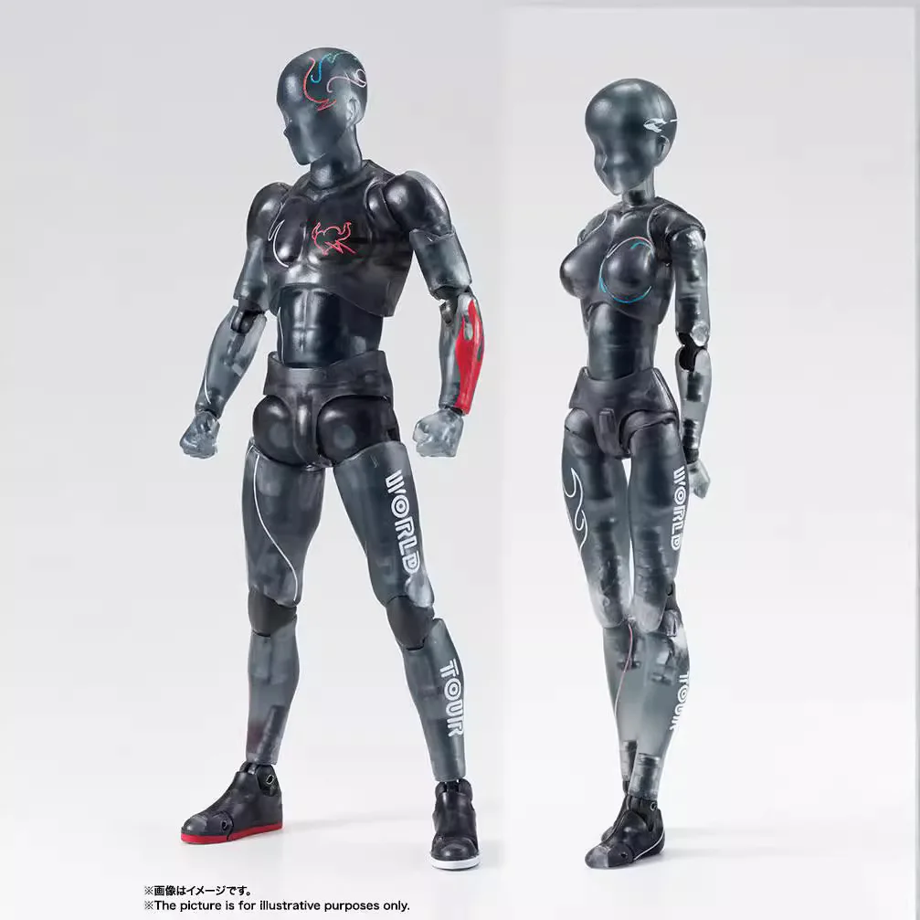 

Black Limited 15cm Multi-joint Movable Artist Art Painting Sketch Draw Male Female Body Anime Action Figure Toy Model Mannequin