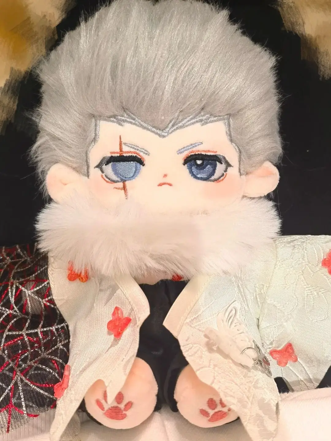 Новинка 2026 года, аниме JoJo's Bizarre Adventure Jan Pierre Polnareff, 20 см, плюшевая кавайная плюшевая фигурка, подушка, рождественские подарки для девочек