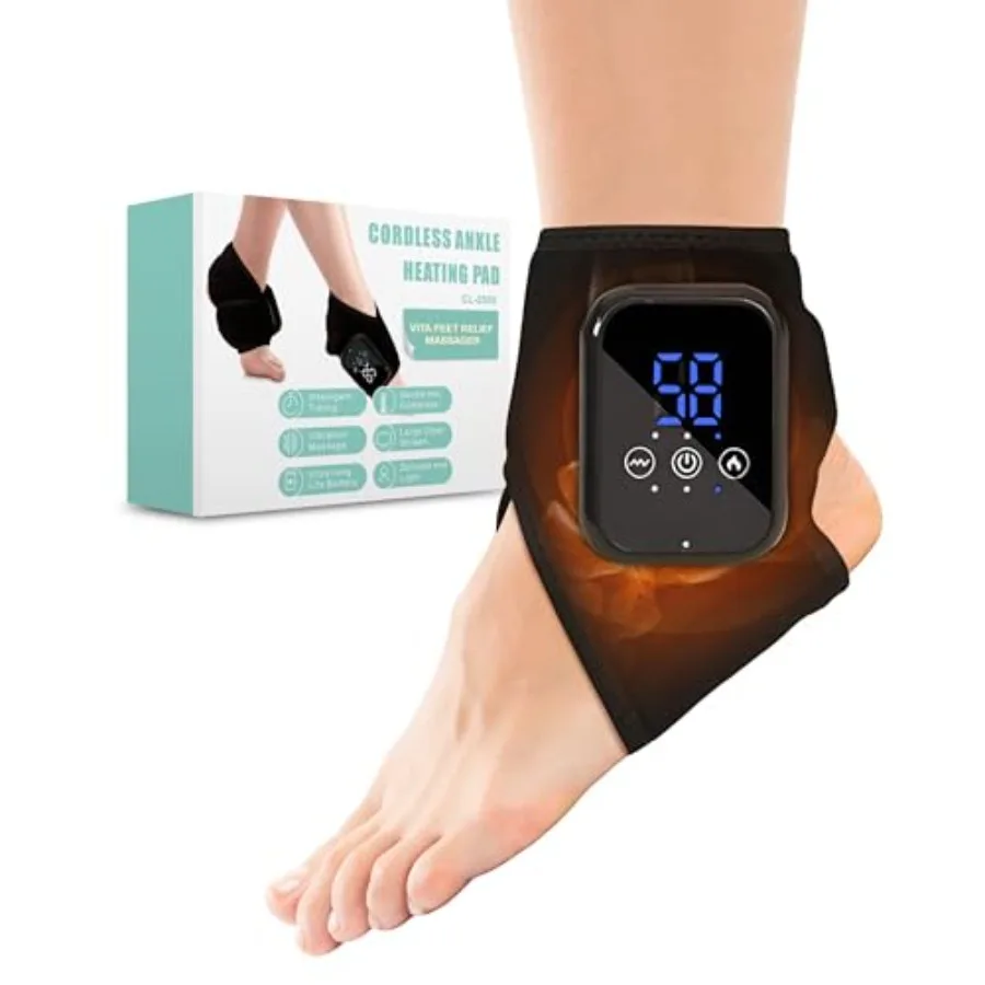 

Грелка для ног Vita Feet Relief с вибрацией, беспроводная портативная повязка для расслабления и поддержки икр и голеней, для комфорта и восстановления.