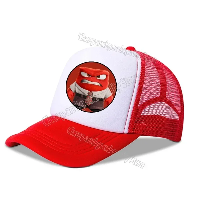 Disney Cartoon Inside Out 2 Baseball Cap Angry Happy Fashion Printed Hat Hip-Hop Style Sports Hat Children's Toy Christmas Gift