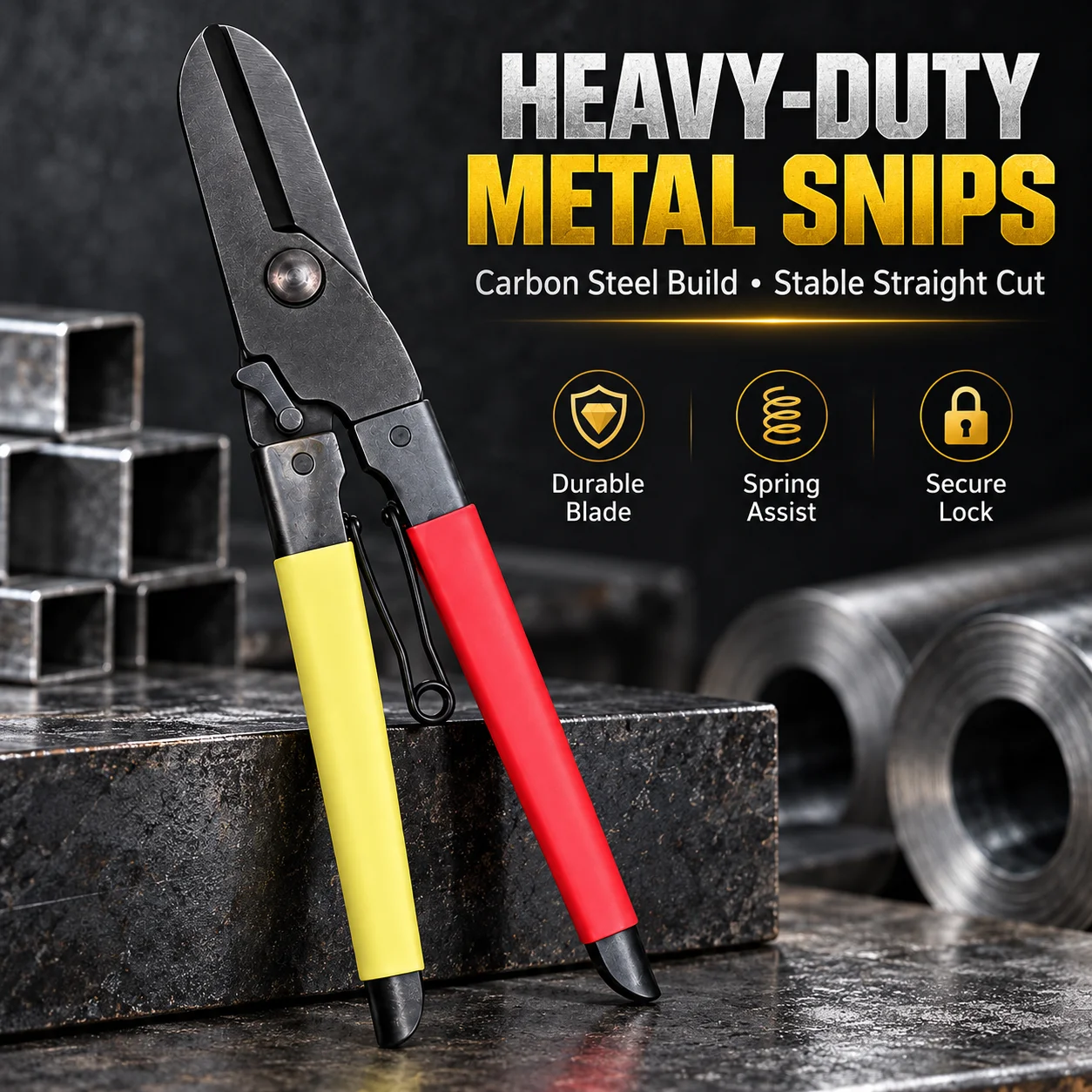 Workshop Cutting Tools - Wytrzymałe nożyce do cięcia metalu, przemysłowe