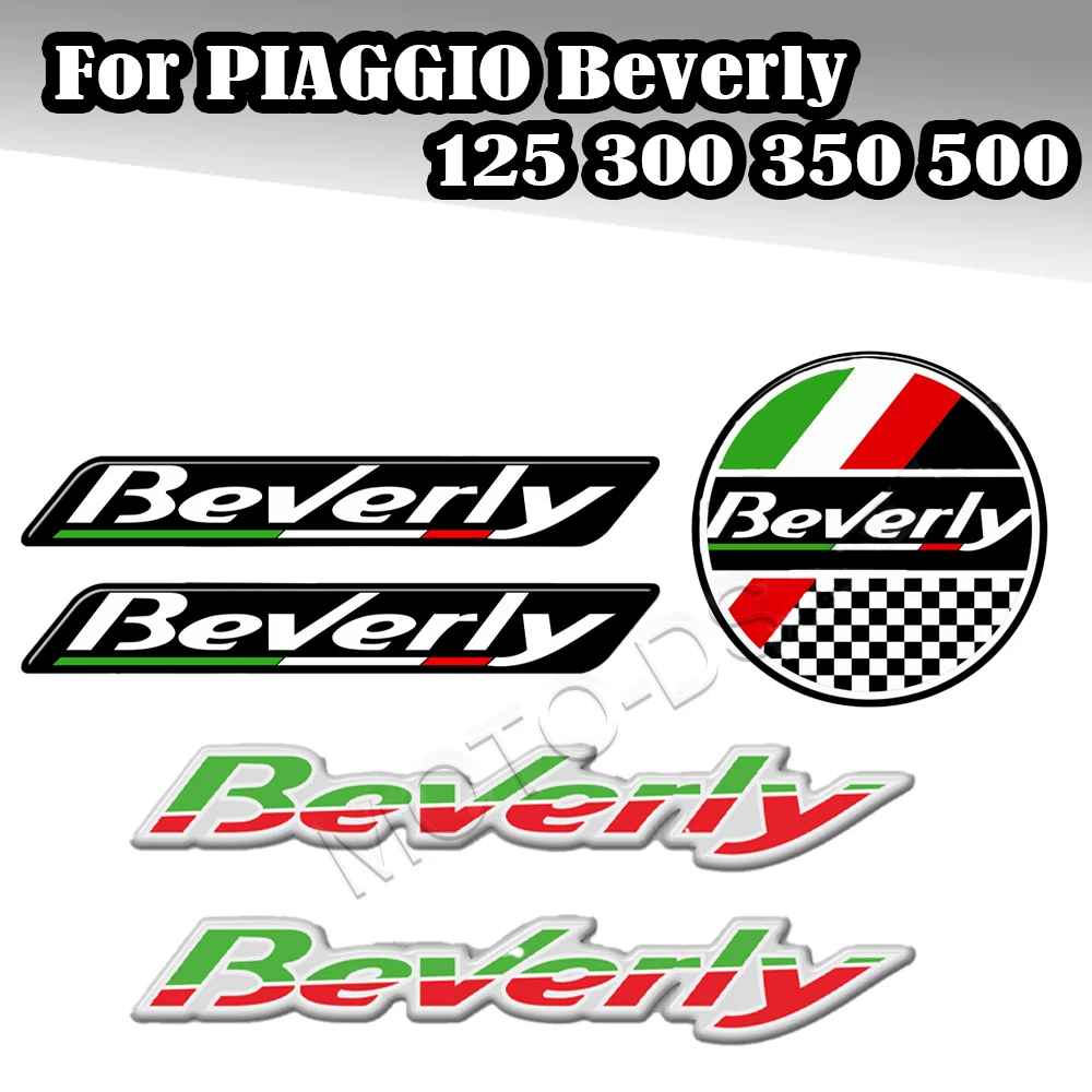 

For PIAGGIO Beverly 125 300 350 500 MOTO SCOOTER Body Tank Pad Protection Fairing Stickers Decorative Emblem ﻿
