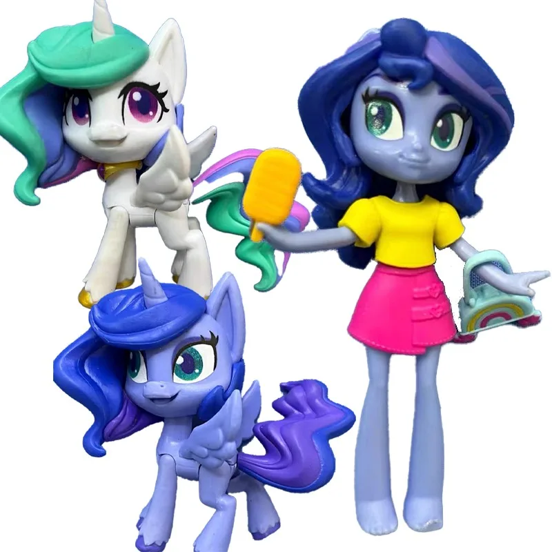 Hasbro genuino My Little Pony princesa Celestia princesa Luna Starlight Glimmer Trixie Lulamoon Crepúsculo edición rara juguetes antiguos
