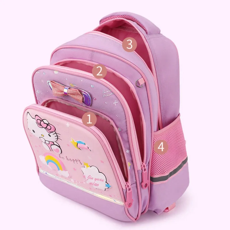 Girls Rolling Backpack Trolley School Bags Cat Print Travel Wheeled Carry-on Kids\' Luggage Mochila Escolar Infantil Para Menina