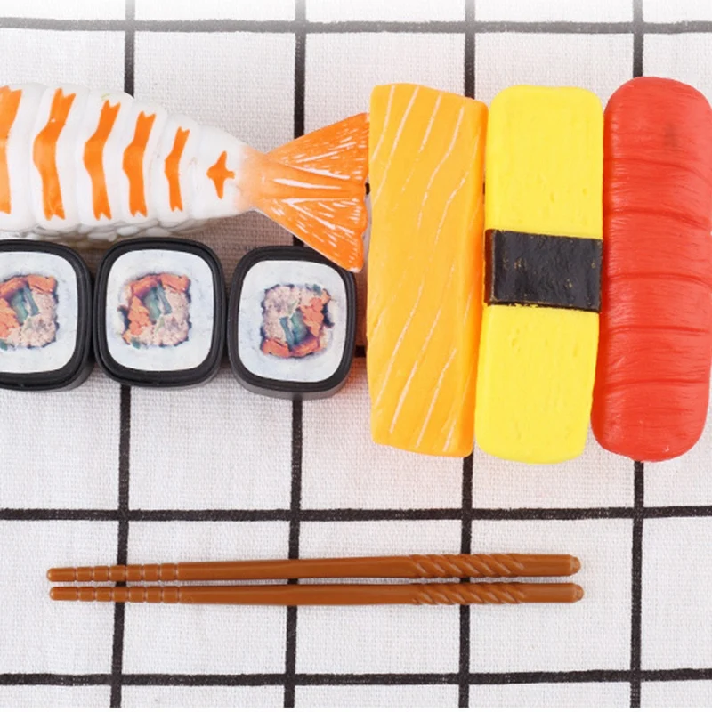 2X Sushi Train Rotary Sushi Toy Track Conveyor Belt Rotating Table Kid Food Train Set DIY Sushi Making Family Party B