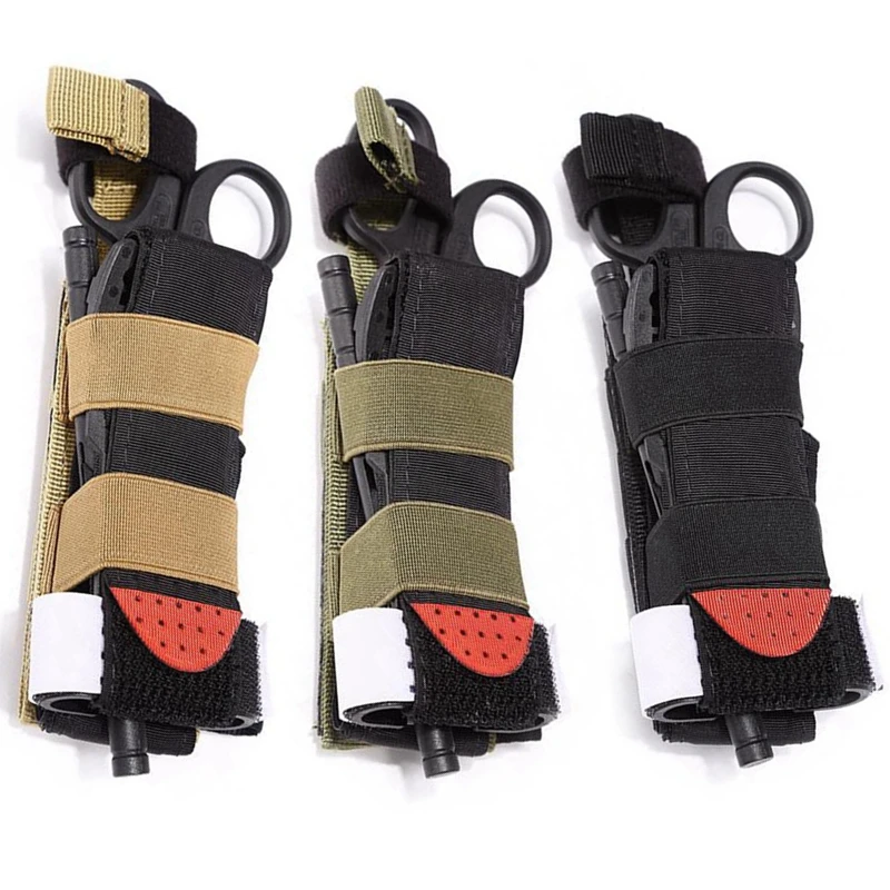 

3pcs/set Outdoor Tourniquet Holder Tactical Tourniquet Straps Holder MOLLE Medical EMT Hand Tools Molle EMT Storage Pouch Bag