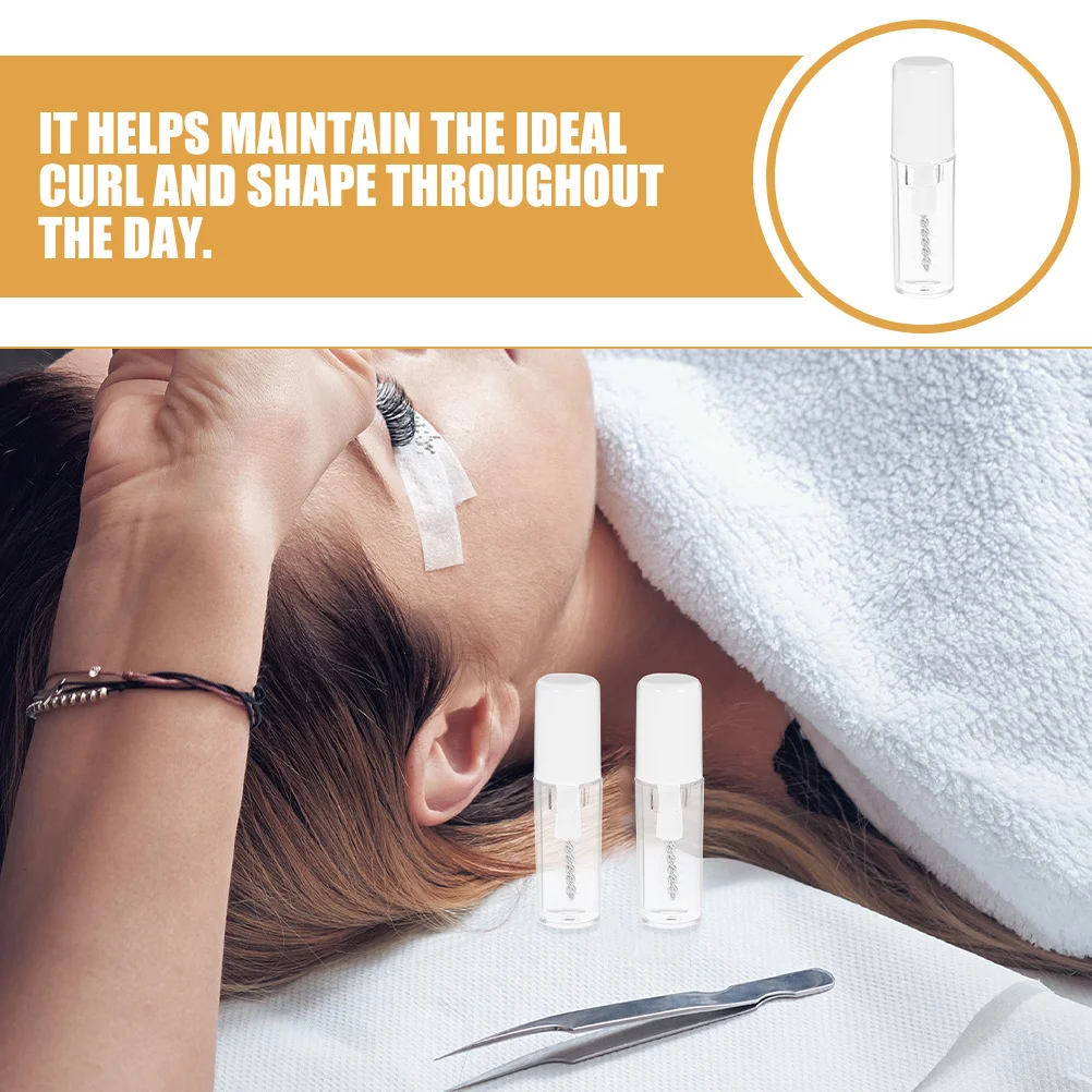 Capa de chuva para cílios, 6 peças, gel transparente à prova d'água para configuração de sobrancelha, fórmula de condicionamento leve para cílios, onda aprimorada