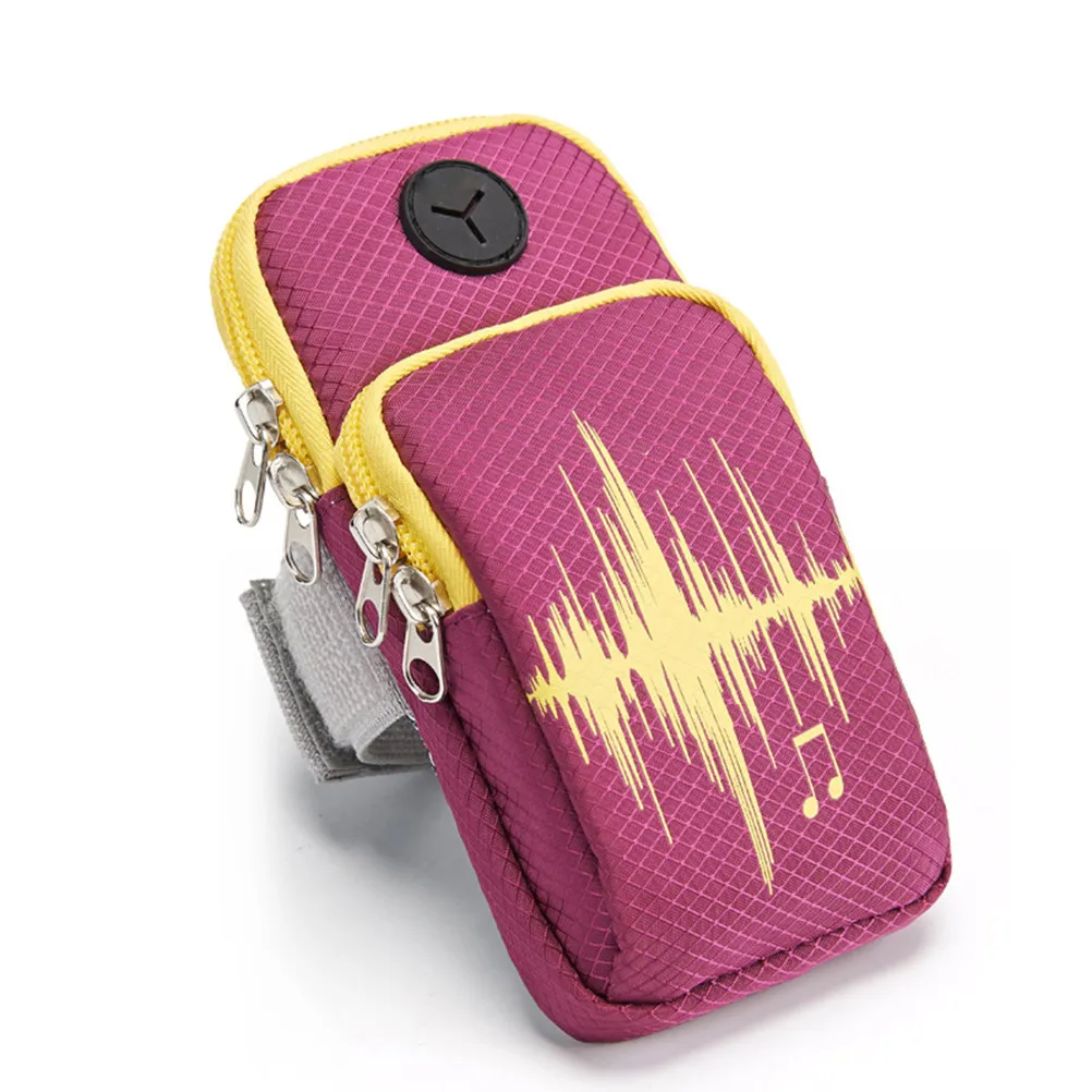 

Outdoor Sports Phone Arm Bag Portable Waterproof Breathable Adjustable Wristband Zipped Phone Holder Running Fitness Supplies