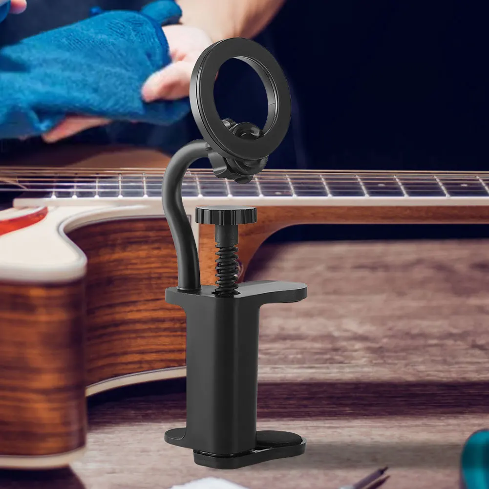 Soporte magnético para guitarra, abrazadera ajustable para soporte de teléfono móvil para guitarras/ukelele de 6-8,8 cm de grosor para partituras digitales