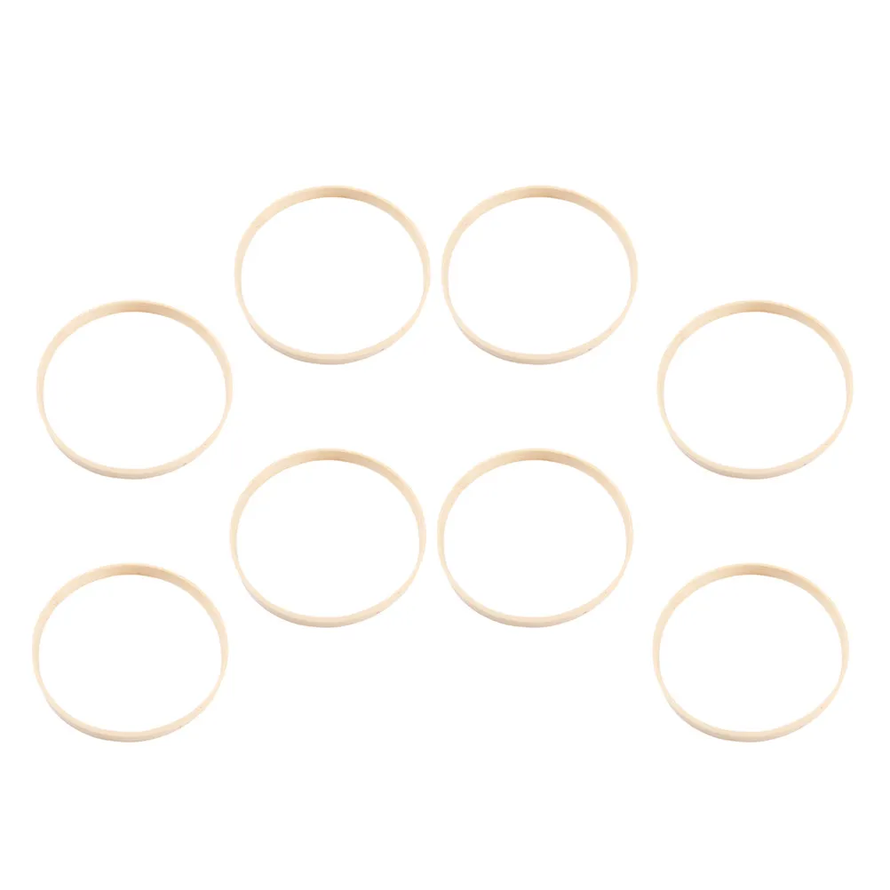 

8Pcs Bamboo Hoops Wreath Rings Macrame Supplies Dreamcatcher Base Hoops DIY Craft Decorations Bamboo Rings Macrame Supplies