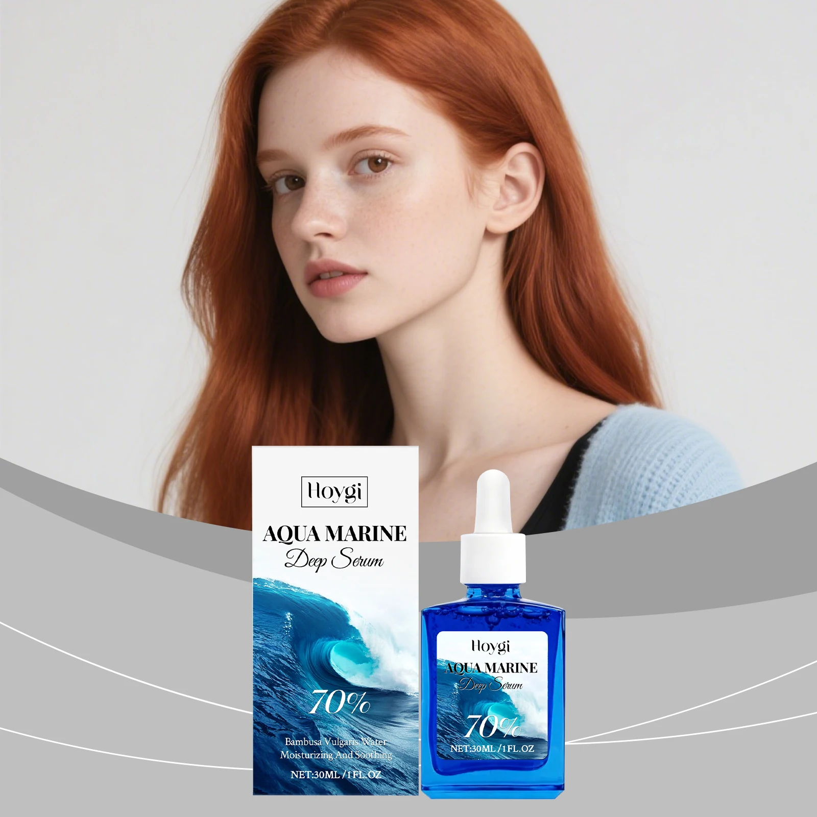 Marine Facial Serum - Gentle and Moisturizing, Multi-Effect, Smooth and Delicate Skin, Hydrating and Brightening Essence