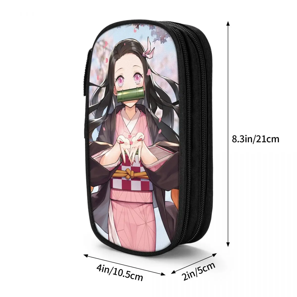 Kamado Nezuko Demon Slayers Pencil Cases Fun Japanese Anime Comic Pen Bag Girl Boy Large Storage Office Gift Pencilcases