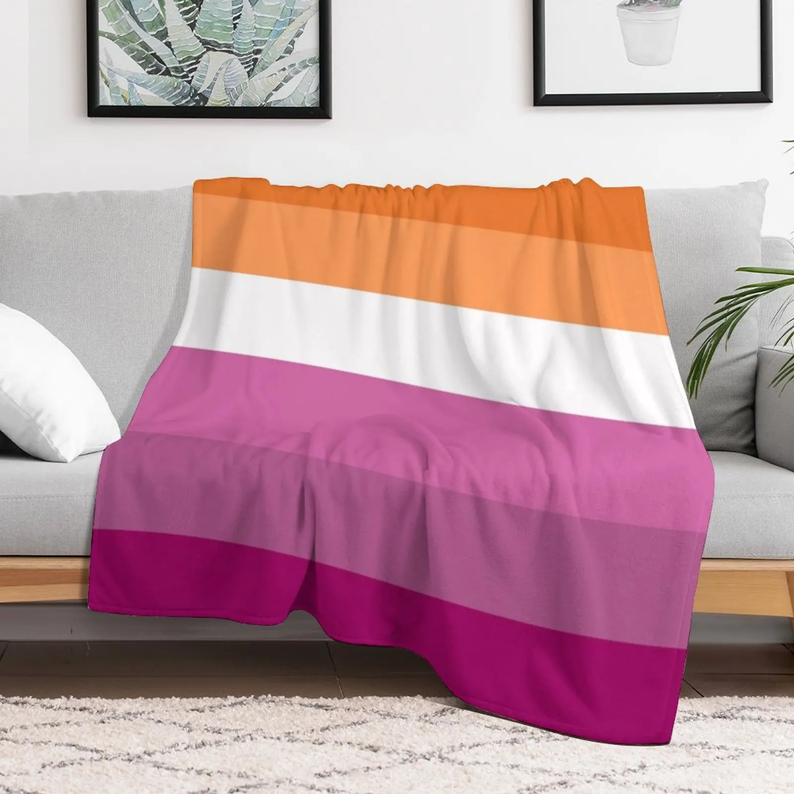 New lesbian flag expanded Throw Blanket Baby cosplay anime Sofa Sofa Throw Blankets