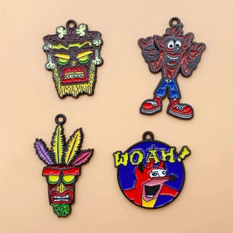 

10pcs Vintage Punk Style Primitive Tribe Savage Modeling Design Enamel Charms Pendant For Earring Bracelet Necklace Jewelry