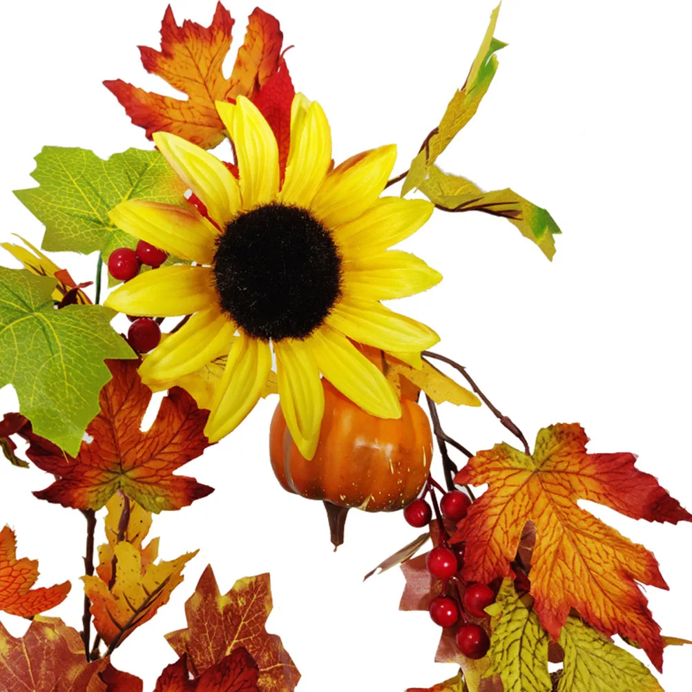 

1pc Simulation Flower Maple Pumpkin Pine Cone Halloween Decorative Grass Decorative Flower Vine Wedding Home Bar Party Decor