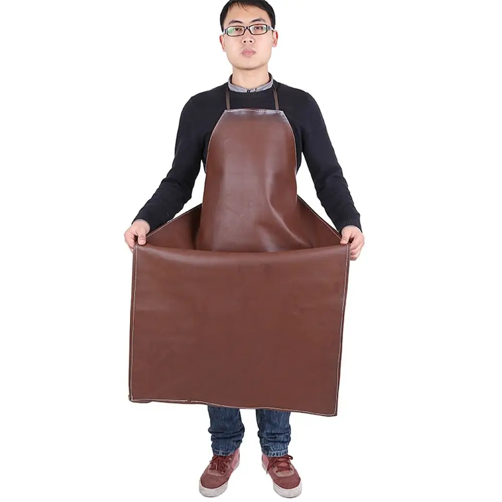 Thermal Insulation Leather Welding Apron Safety Flame Resistant Anti Scalding Aprons Welder Protective Aprons Welder Protection