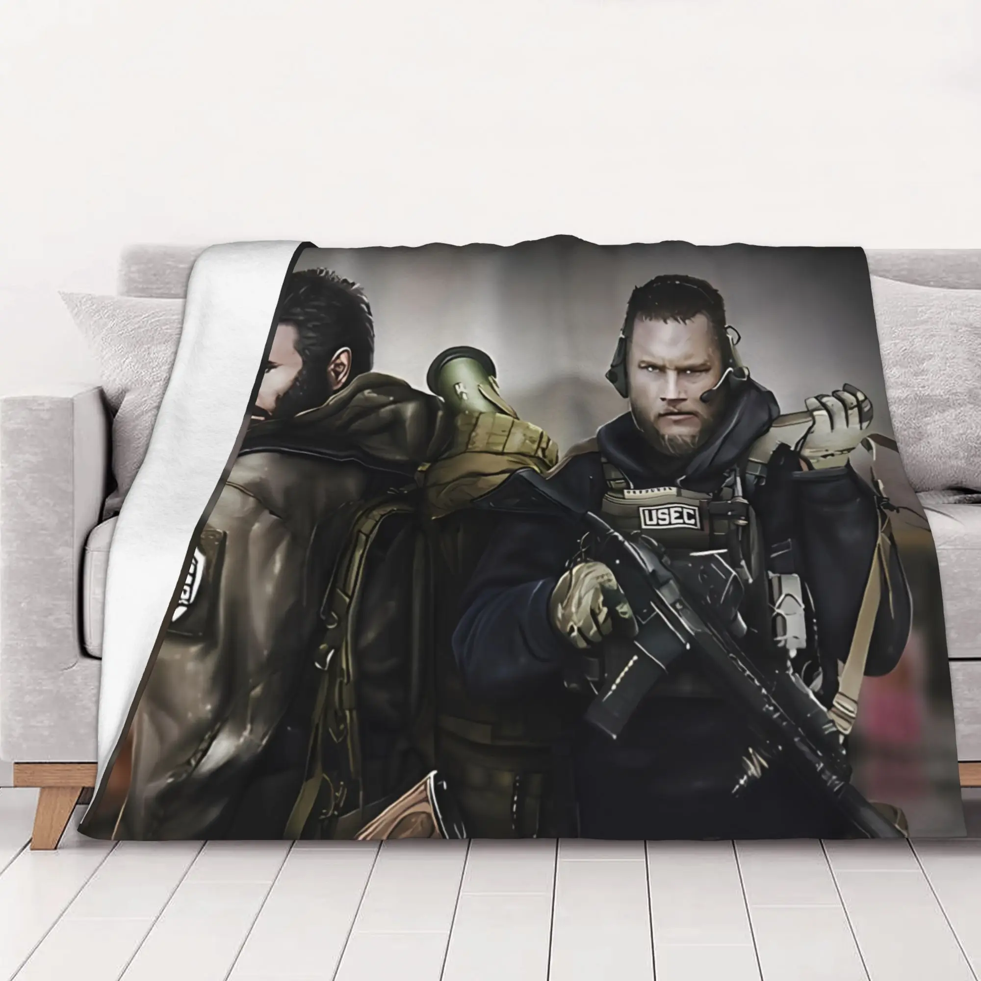 1PC home Cute Room Decor Escape From Tarkov poster Blanket Throw Blanket Escape From Tarkov Novelty Warm Blanket All Season