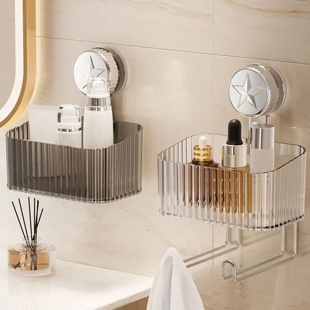 

Пластиковая коробка для хранения на присоске, настенная прозрачная подставка для оголовья, водонепроницаемая компактная повязка на голову, держатель для волос, резинка для волос