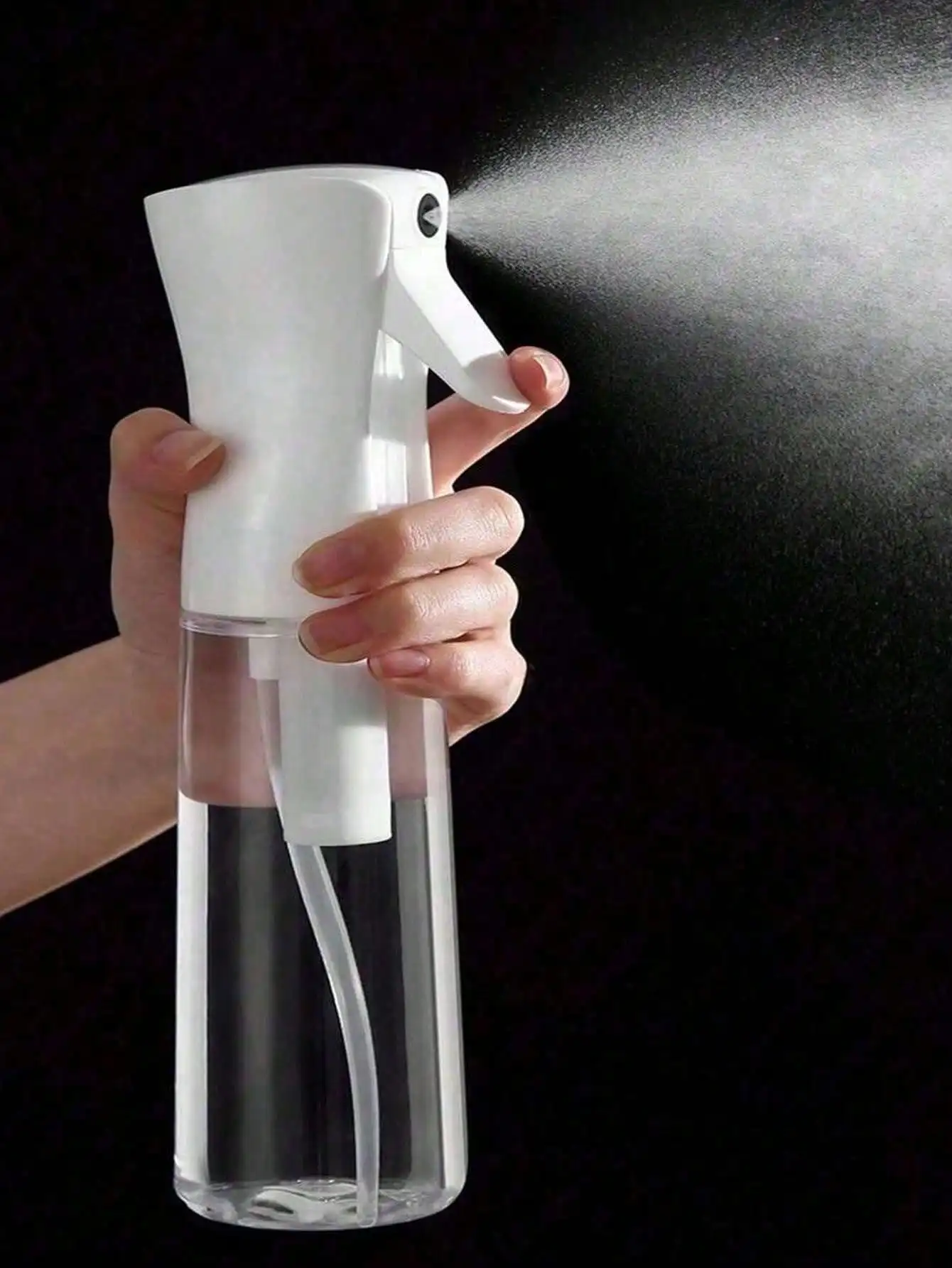 2026 New Continuous Spray Bottle - Ultra-Fine Mist Water Spray Bottle, Suitable For Hair, Home Cleaning, Plants, Household Items (1 Piece), Handheld Steam Iron Spray Bottle, Simple Bathroom Liquid Cleaner, Cleaning Spray Bottle