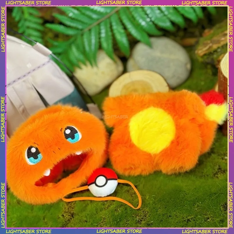 Ubranka Kawaii Labubu 3.0 Cartoon Charmander Squirtle Strój z Plecakiem Mini Pluszowa Lalka Ubrania Akcesoria dla Lalek Modnych