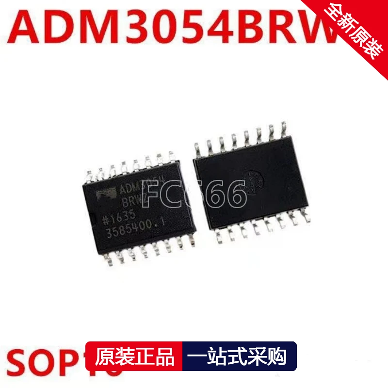 Isolado PODE transceptor IC Chip, ADM3054BRWZ, ADM3054 SOP-16, 1PC