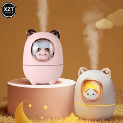 Cute Cartoon Cat Air Humidifier Diffuser Fragrant Essential Oil Perfume Night Light Bedroom USB Rechargeable Mute Humidifier