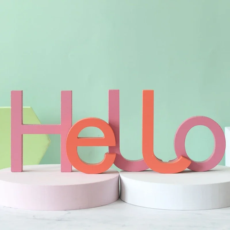 

Nordic Creative Alphabet Figurines in Decoration Crafts Living Room Minimalist Home Decoration Wedding Auditorium Birthday Party