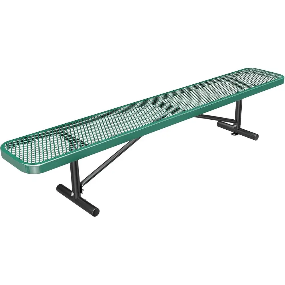 

Durable Steel Outdoor Bench with Mesh, Suitable for Parks, Gardens, Patios, and Yards in Green (8T)