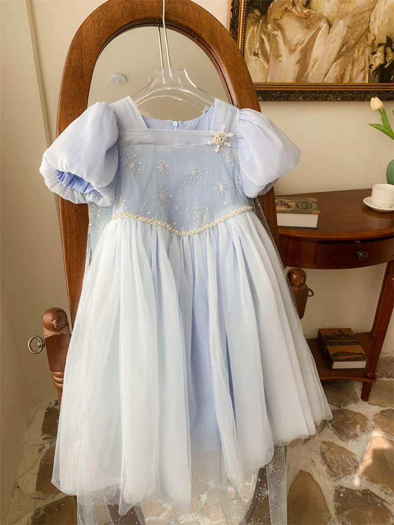 strapless open back dress Light Up Princess Costume For Little Girl main image 1
