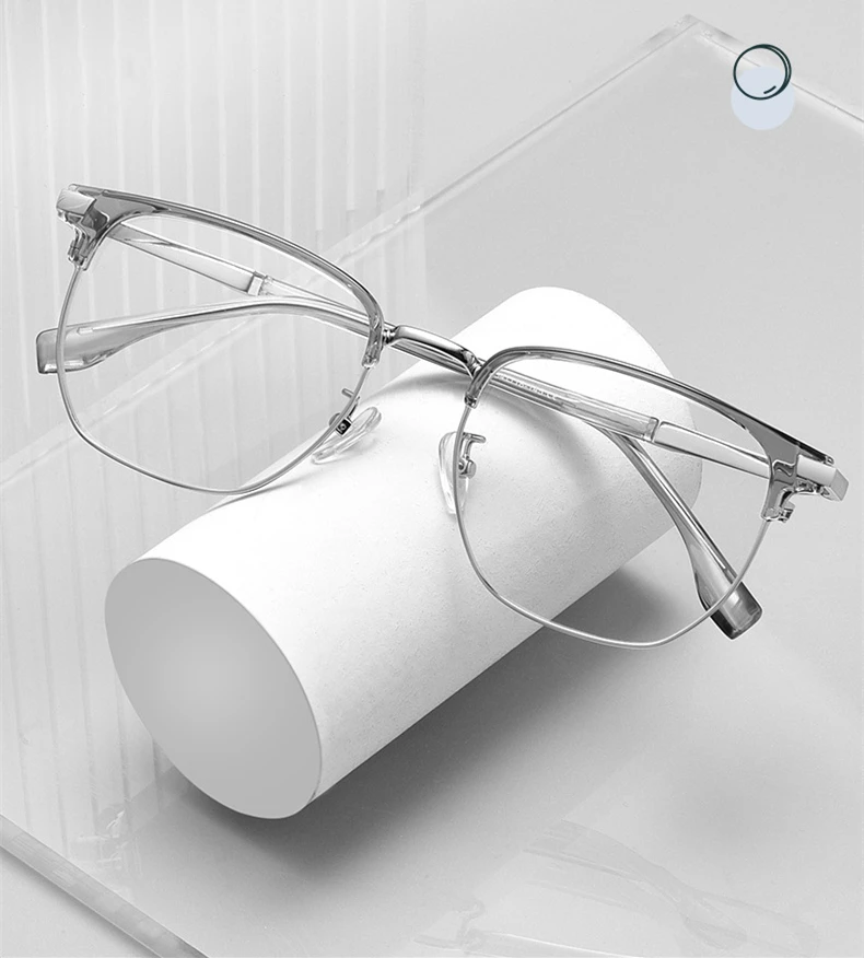 80523 Hochwertige Retro-Lesebrille mit großem Rahmen für Herren, Computer-Anti-Blaulicht-Brille, professionell anpassbare Presbyopie-Brille – Detail 4