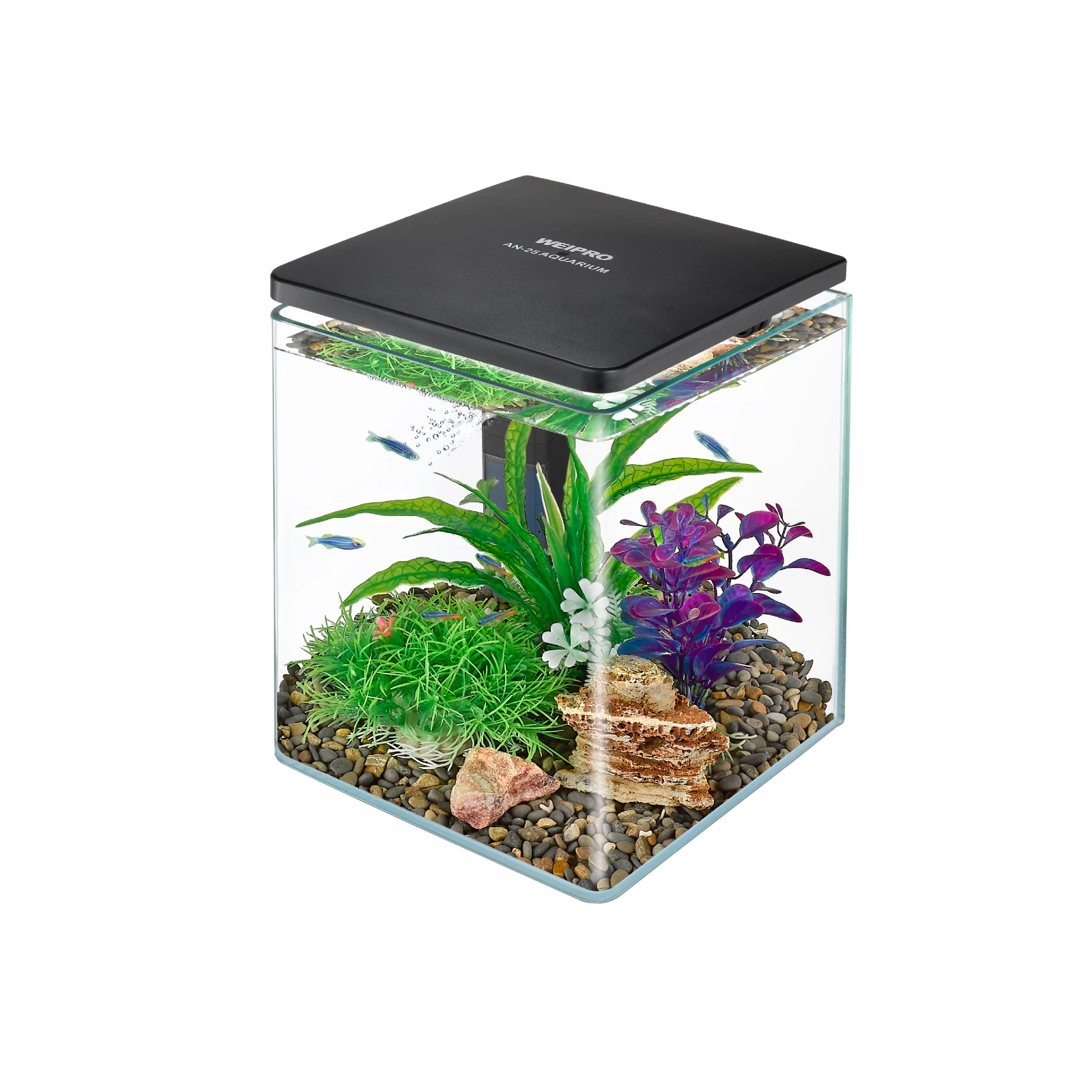 

Оптовый морской настольный ультра белый стеклянный аквариум для морской воды с фильтром и светодиодной подсветкой