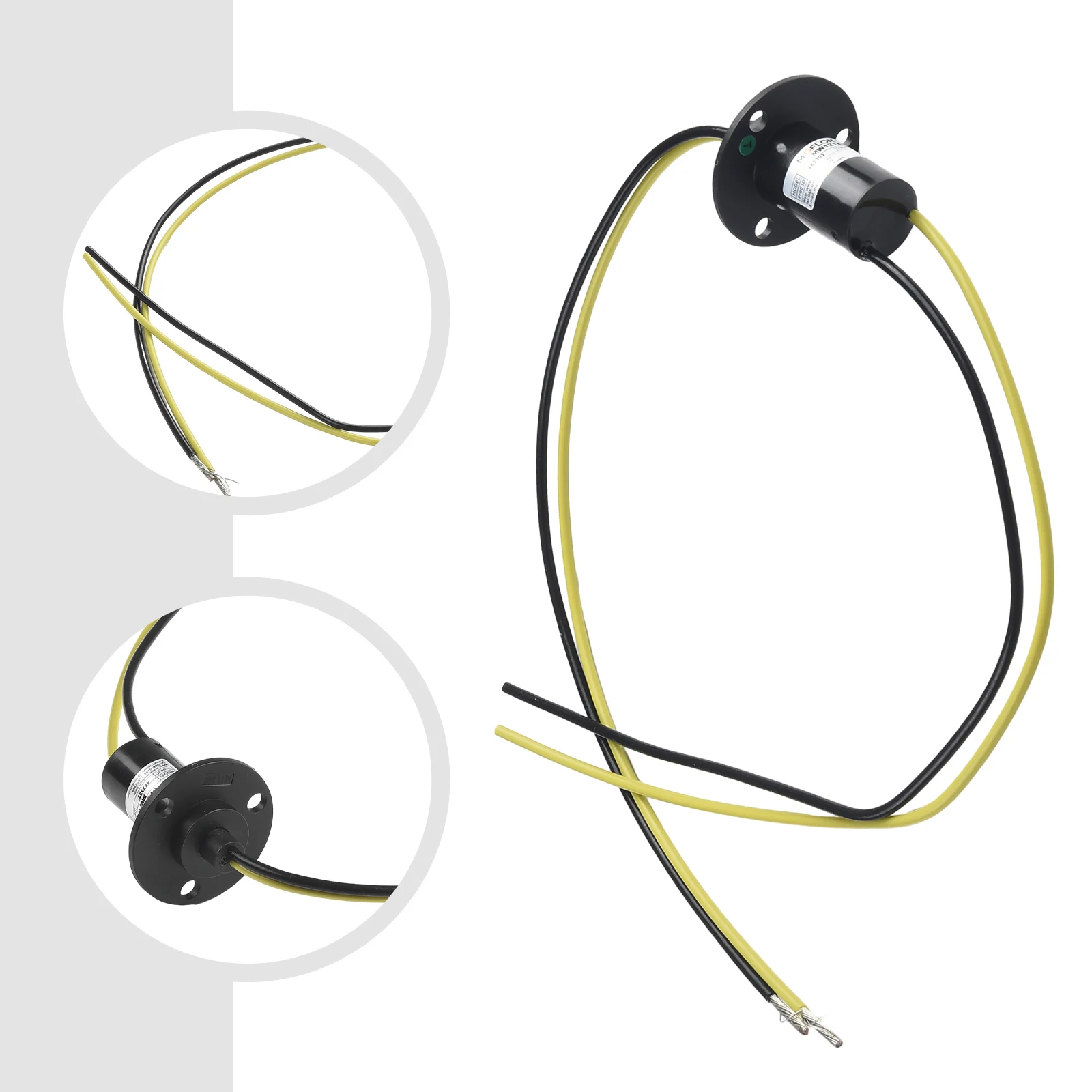 2-wire 30A Conductive Slip Ring 150RPM Collector Ring Electrical Slip Ring Generator Slip Ring High Current 2 Pcs