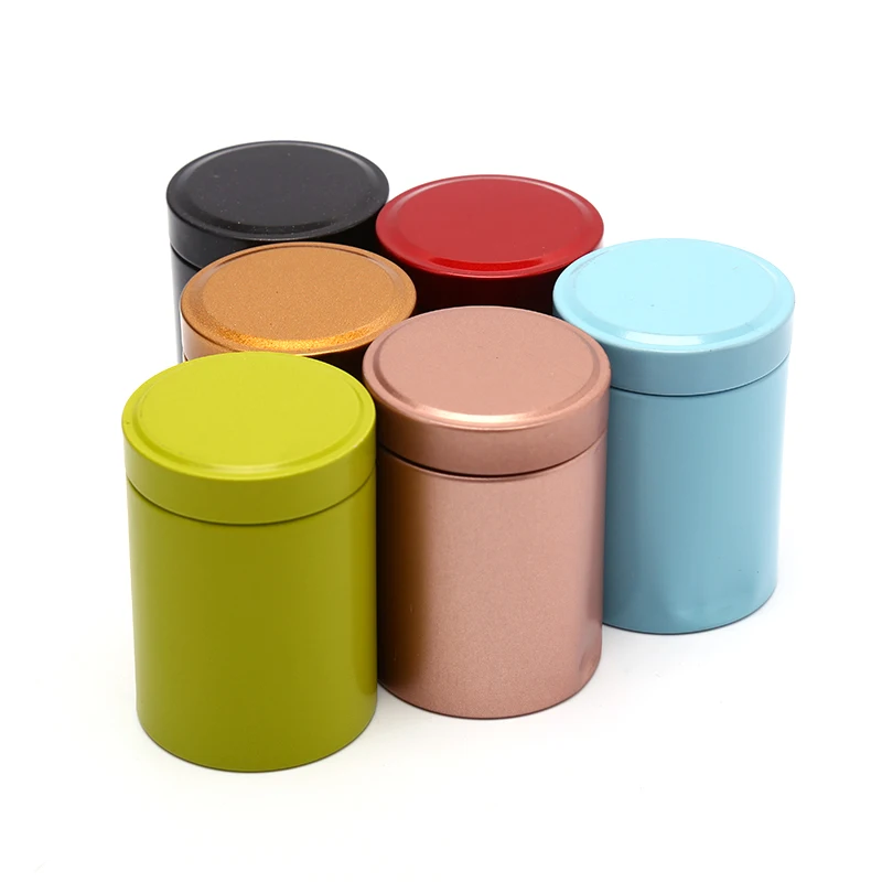 1PC Aluminum Storage Coffee Cans Tea Leaves Container Tea Pot Portable Organizer