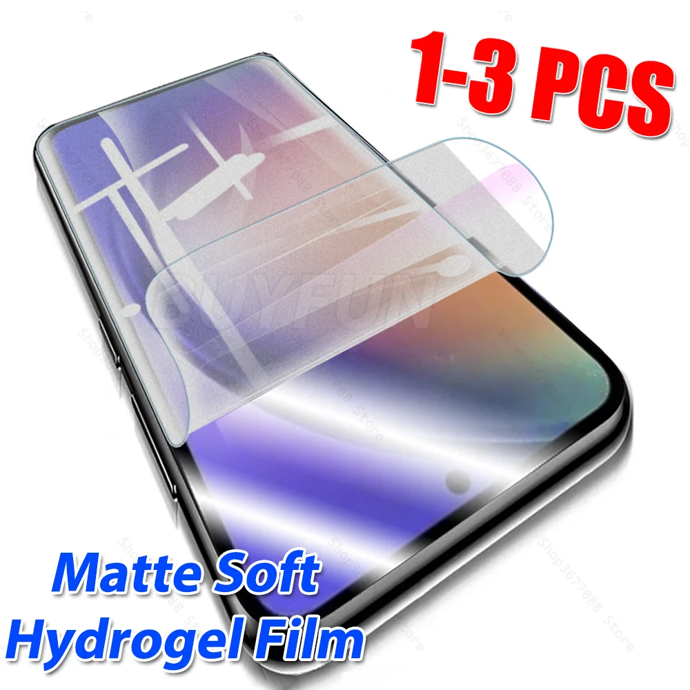 1-3Pcs Matte Hydrogel Film For Samsung Galaxy A54 A34 5G A14 4G Samsang Galax A 54 34 14 Frosted Soft Screen Protector Not Glass