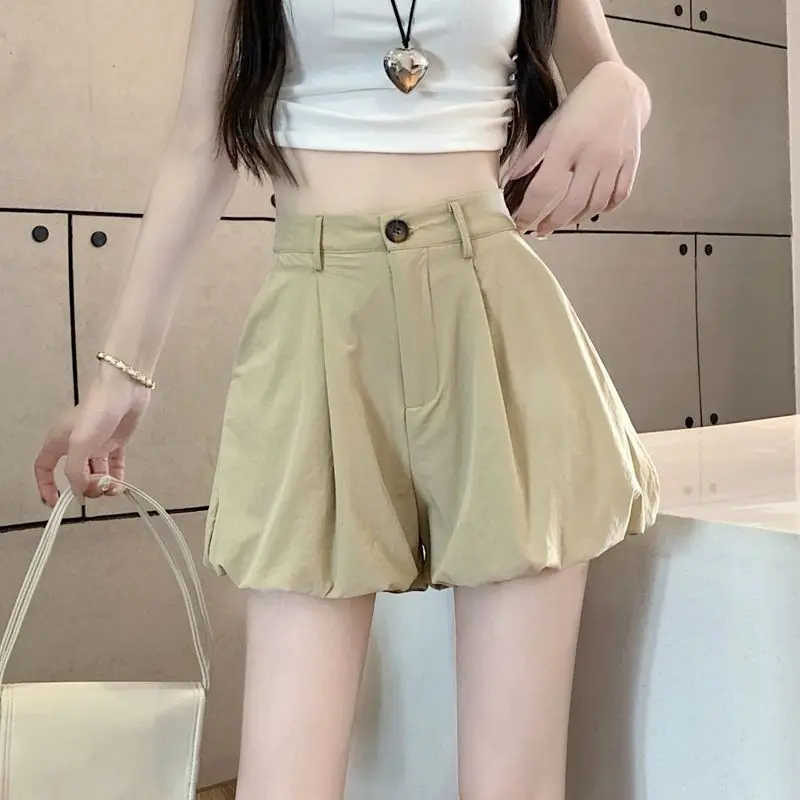 Women Loose Wide Leg Shorts Summer Beach Straight Casual Cool Comfortable High Waist Short Pants