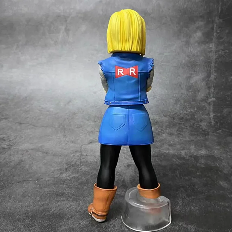 27 CM Anime Dragon Ball Z Android 17 18 Figur Android 18 PVC Action-figuren Sammlung Modell Spielzeug für Kinder Weihnachten geschenke – Detail 4