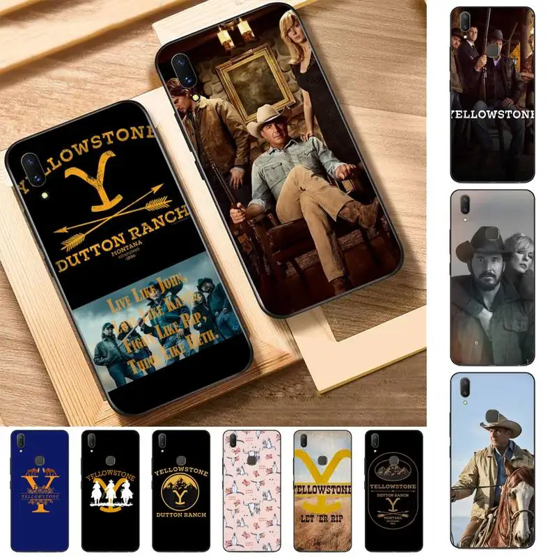 

FHNBLJ Yellowstone Phone Case for Vivo Y91C Y11 17 19 17 67 81 Oppo A9 2020 Realme c3