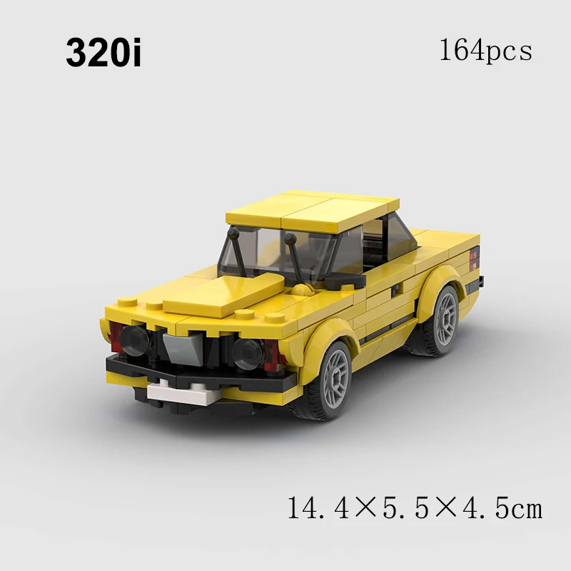 MOC Z3 Z4 M2 M3 współpracował 320i Model samochodu sportowego samochodowe klocki budowlane miasto prędkość pojazd wyścigowy cegły zabawki prezenty dla dzieci chłopcy