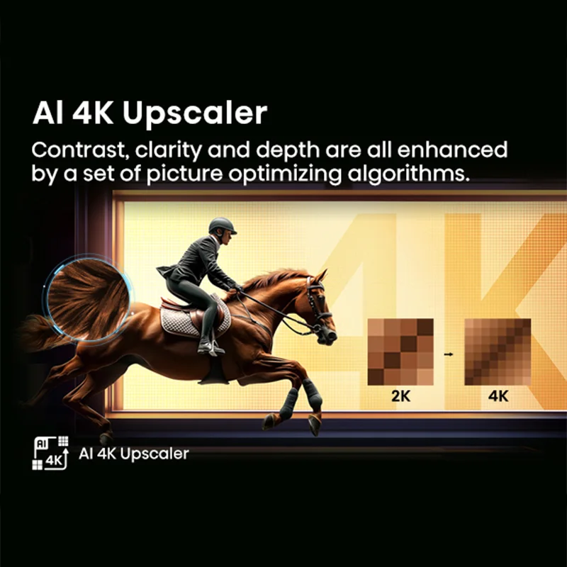 تلفزيون ذكي Hisense A6-55/65/75 بوصة UHD، AI 4K Upscaler، وضع الألعاب PLUS، Dolby Vision، وضع صانع الأفلام، الشحن من Riyadh #2