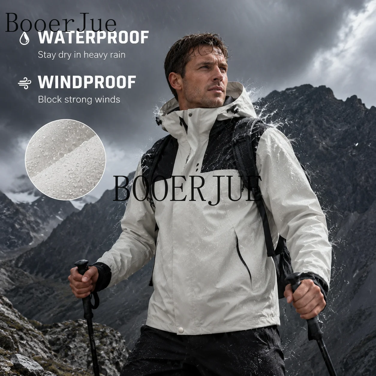 Men Outdoor Waterproof Windbreaker 2026 Jacket Lightweight Hiking Camping Trekking Fishing Hunting Windproof Rain Jacket Autumn